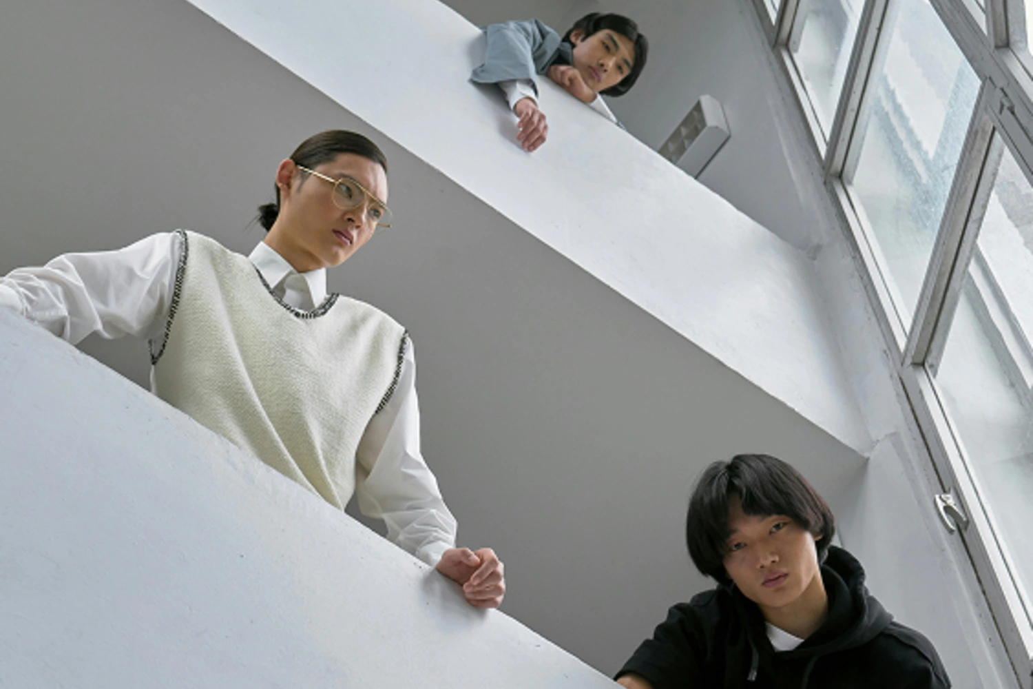 Businessman having coff in the office